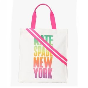 KATE SPADE Logo Canvas Market Tote